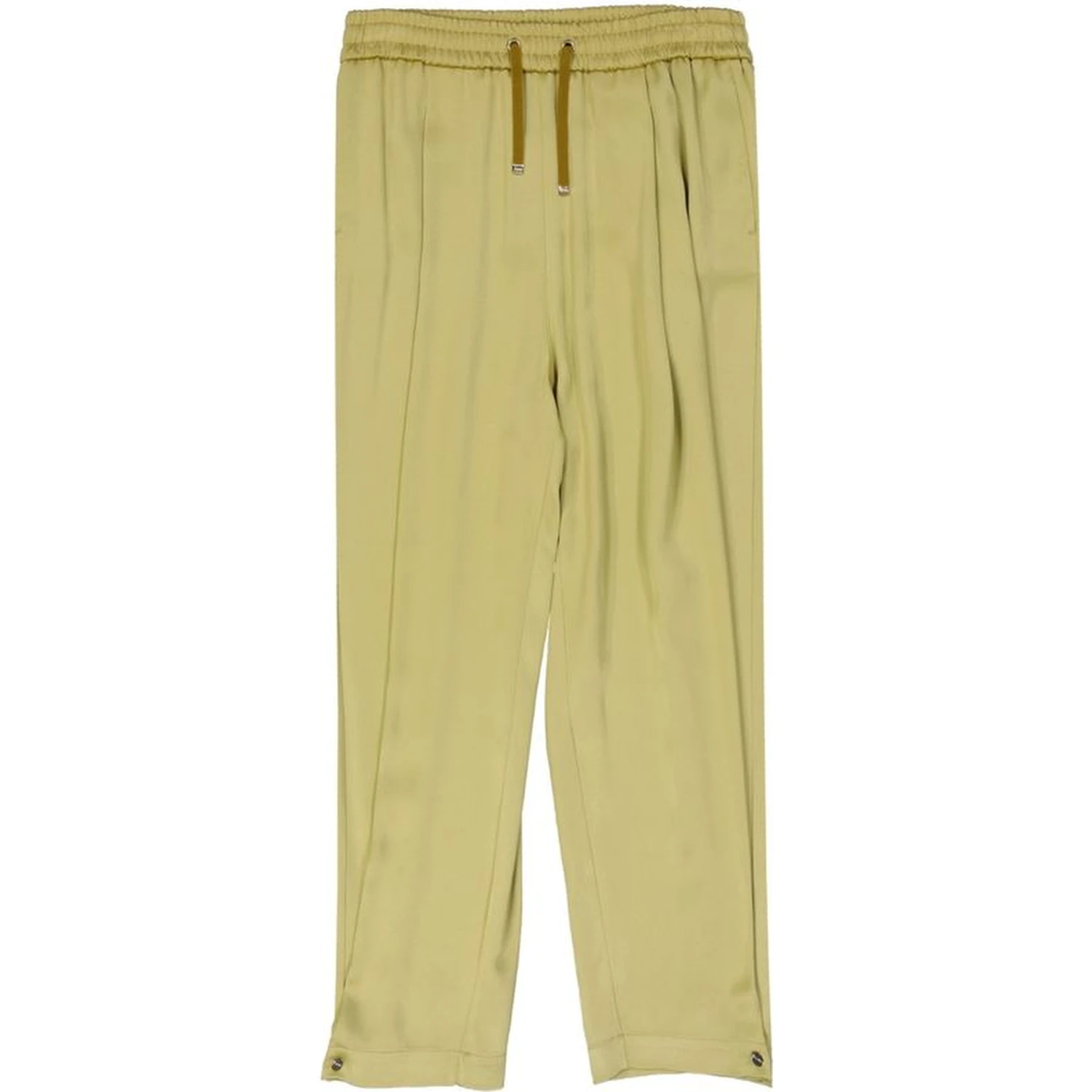 Bicolor Acetate Casual Pants