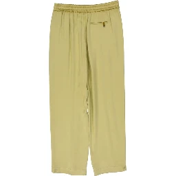 Bicolor Acetate Casual Pants