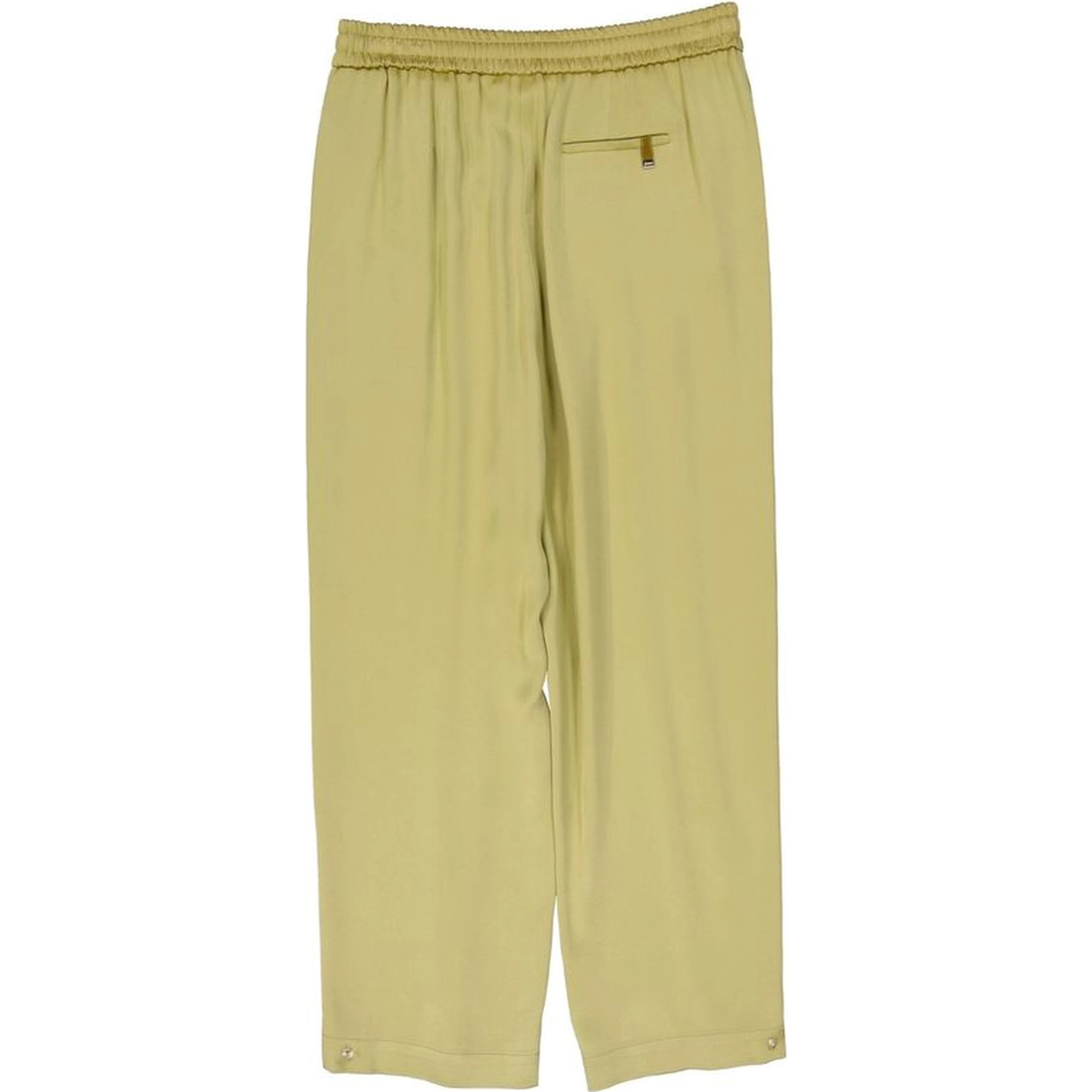 Bicolor Acetate Casual Pants