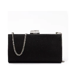 Black Satin Crossbody Bag