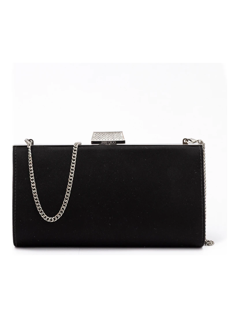 Black Satin Crossbody Bag