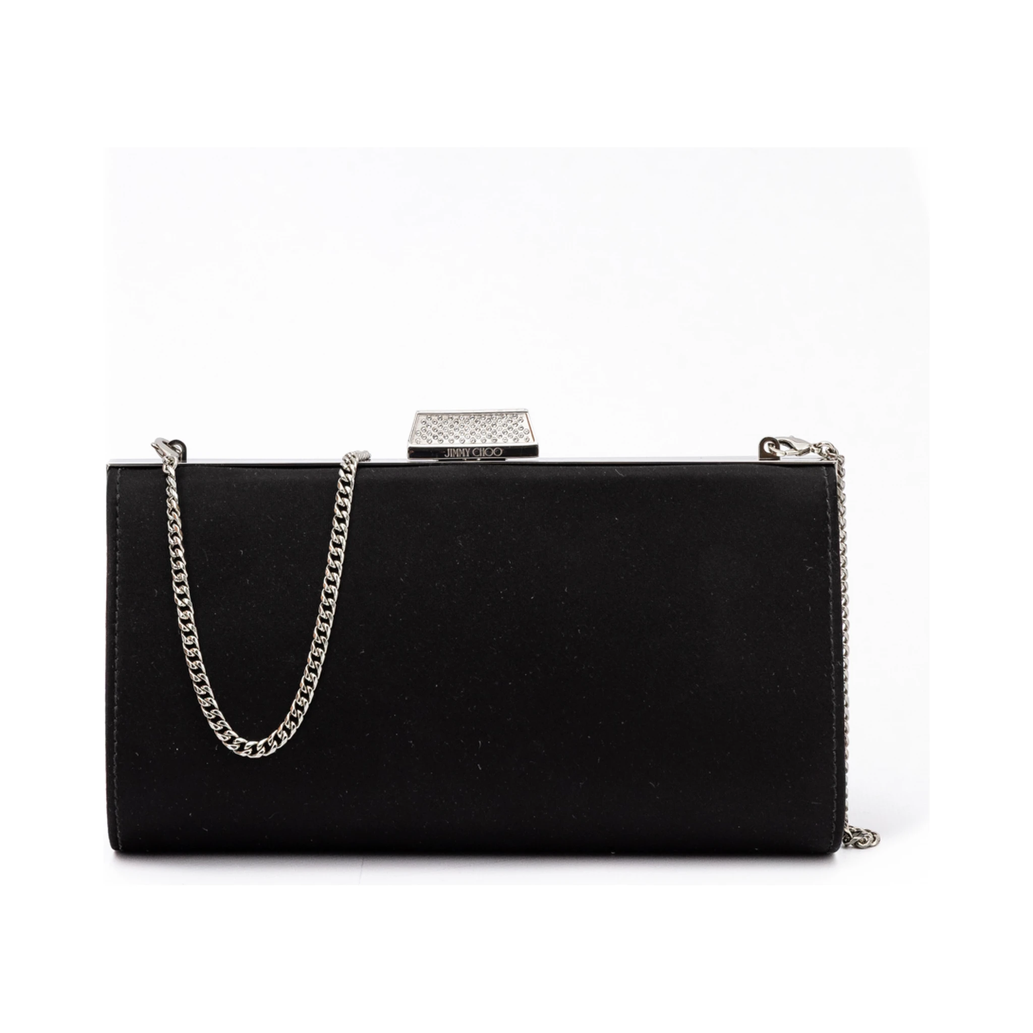 Black Satin Crossbody Bag