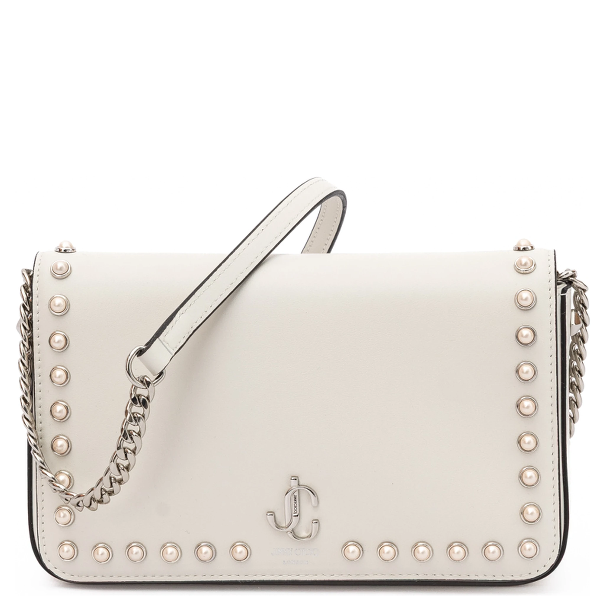 White Leather Crossbody Bag