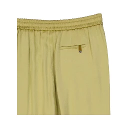 Bicolor Acetate Casual Pants