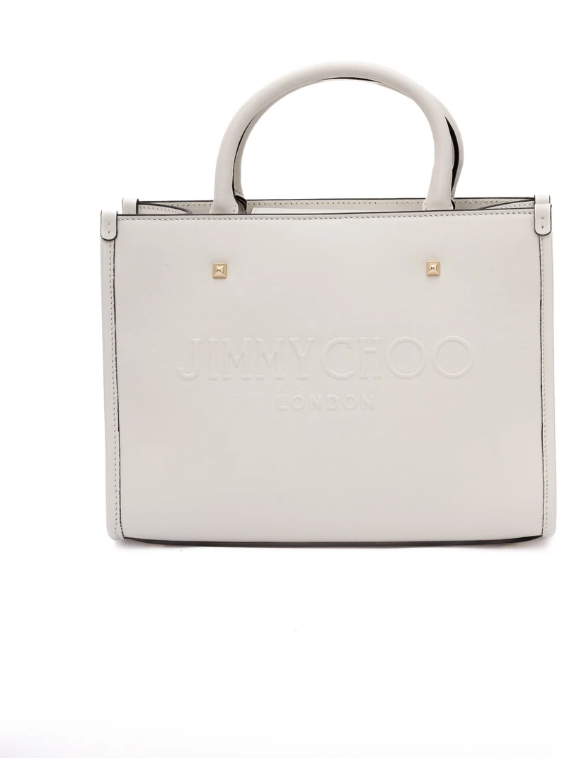 White Avenue S Tote Leather Handbag