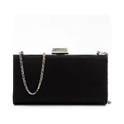 Black Satin Crossbody Bag
