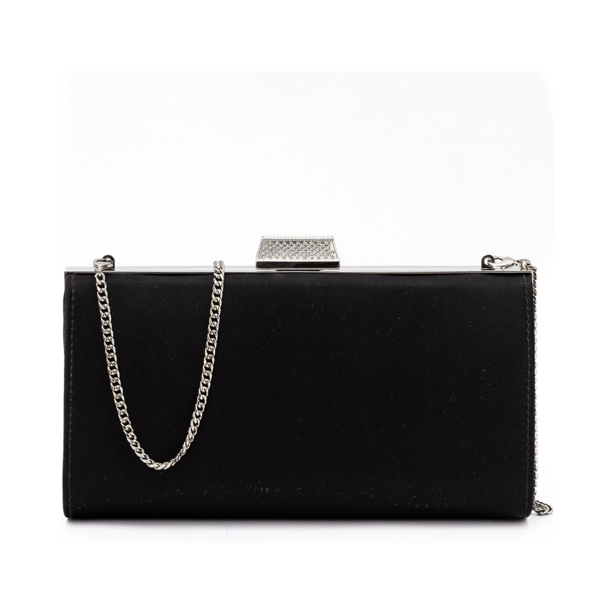 Black Satin Crossbody Bag