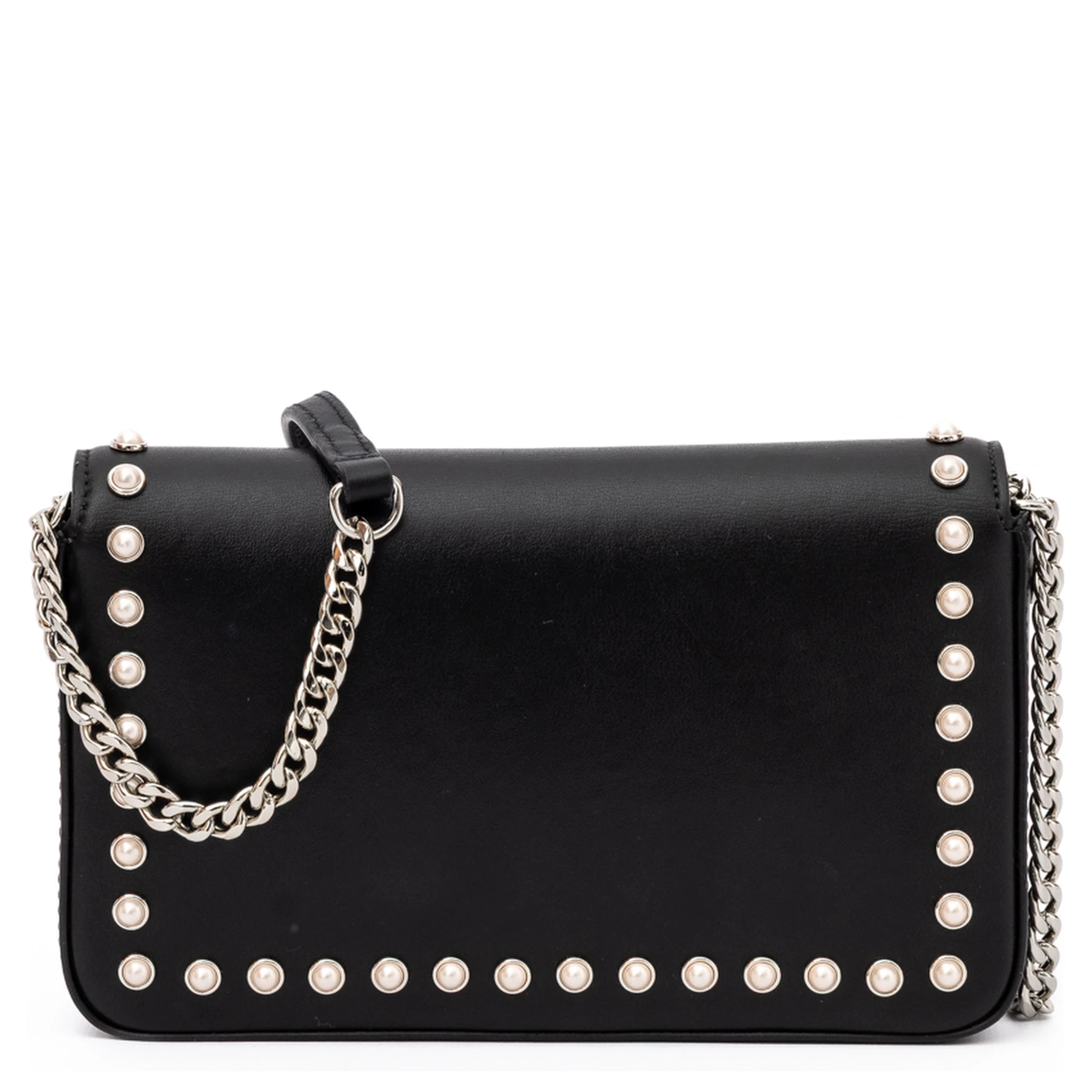 Black Leather Crossbody Bag