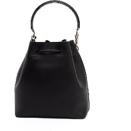 Black Bon Bon Leather Bucket