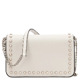White Leather Crossbody Bag