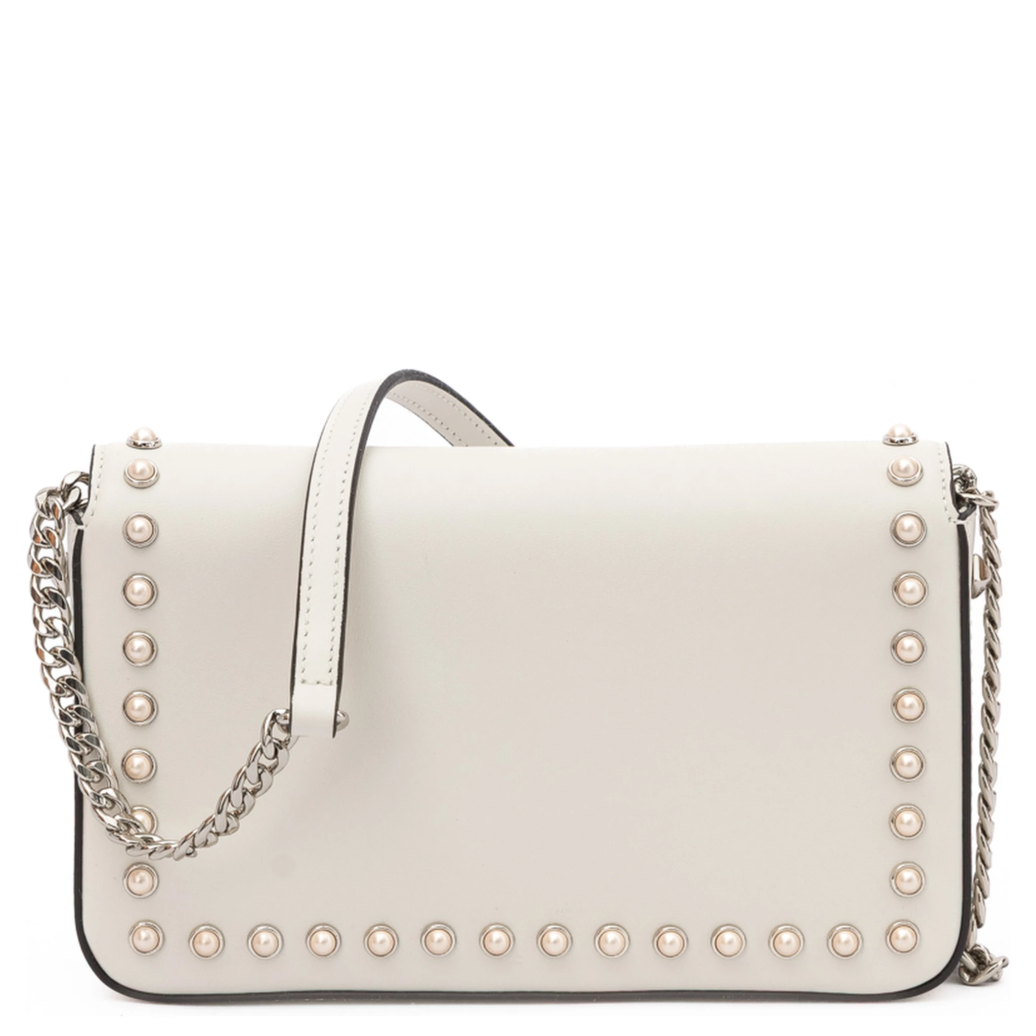 White Leather Crossbody Bag