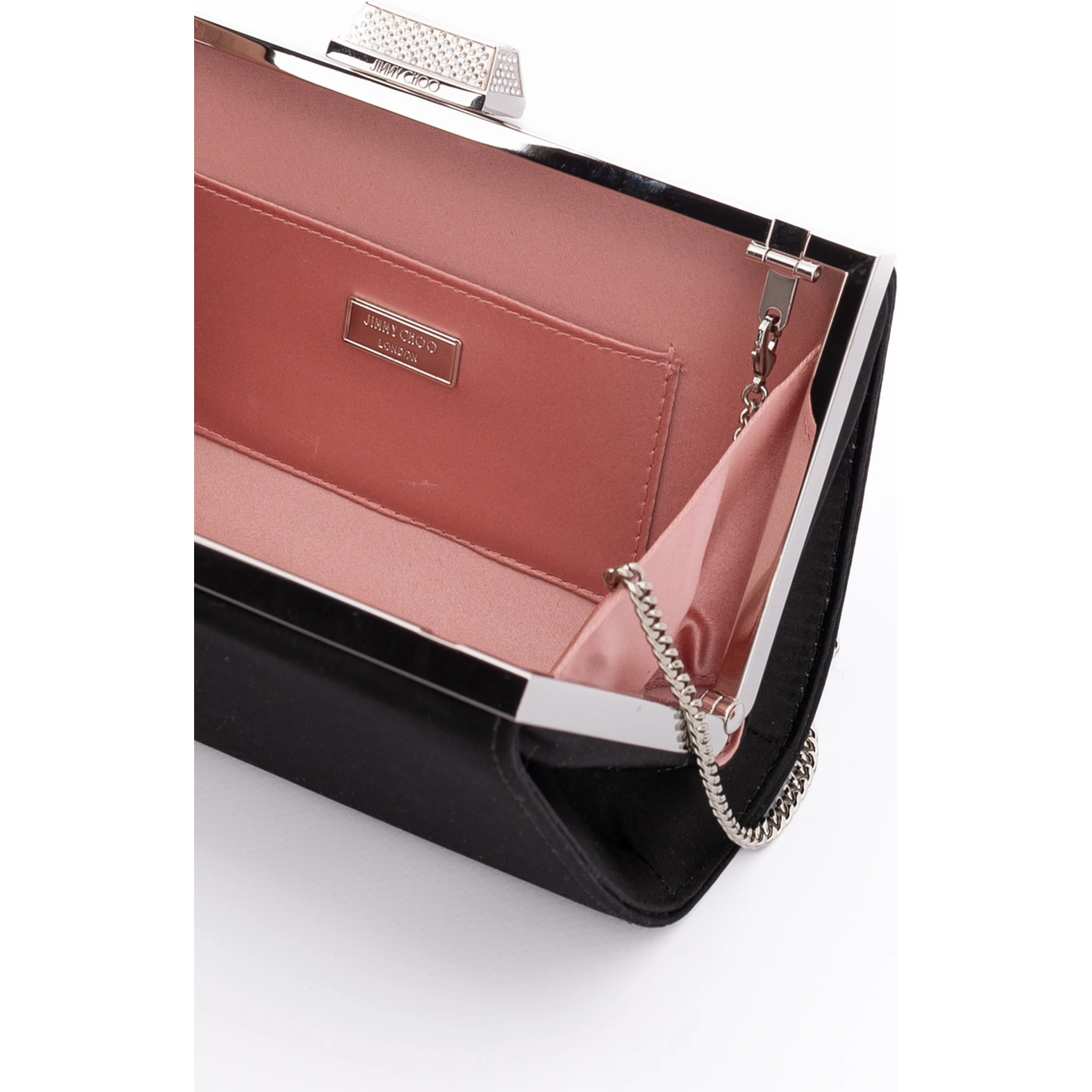 Black Satin Crossbody Bag