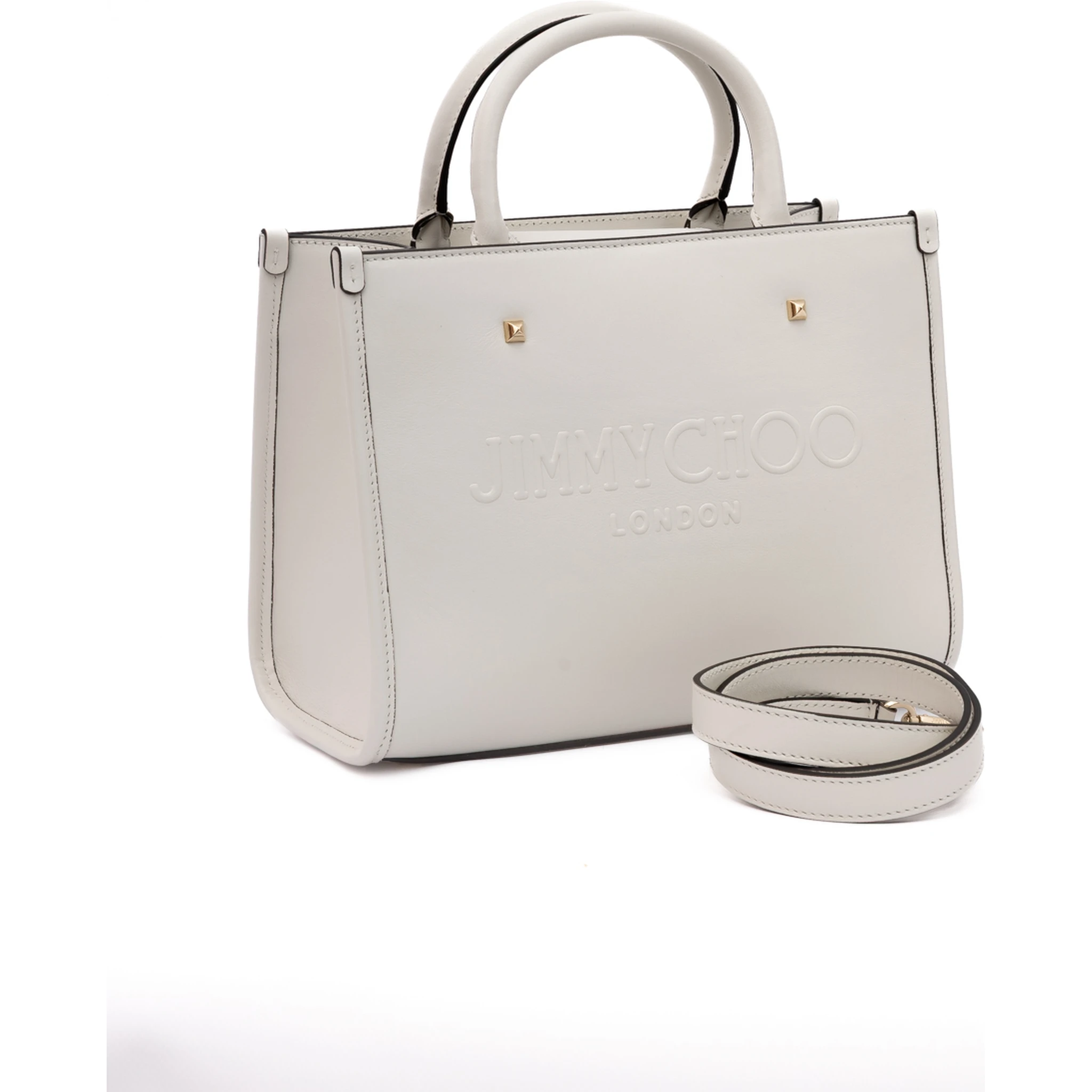 White Avenue S Tote Leather Handbag