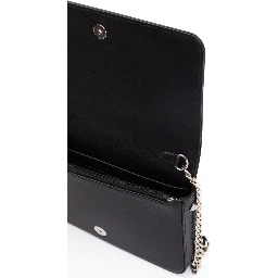 Black Leather Crossbody Bag
