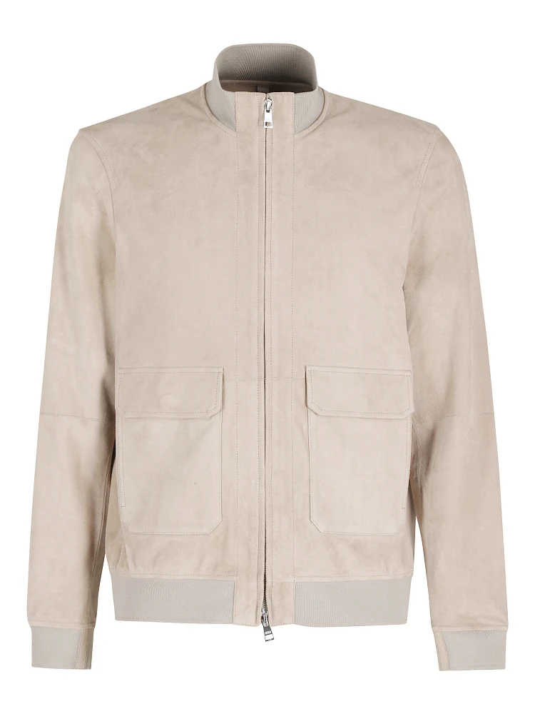 BOMBER IN PELLE SCAMOSCIATA