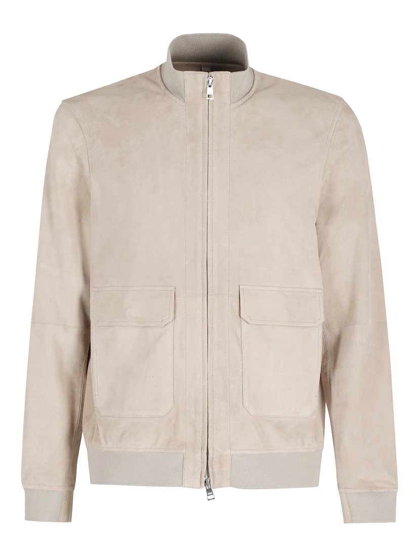 BOMBER IN PELLE SCAMOSCIATA