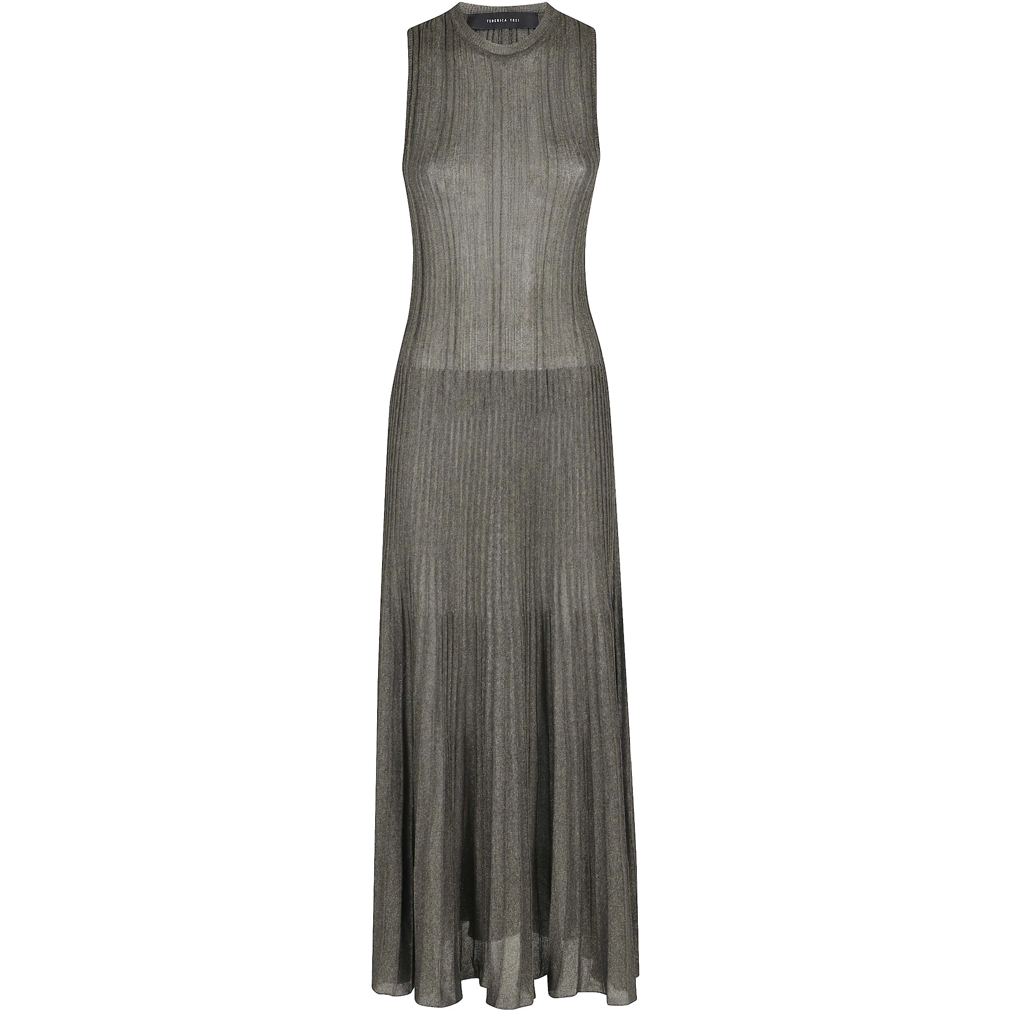 ABITO LUNGO SCOLLO TONDO SPALLA LARGA