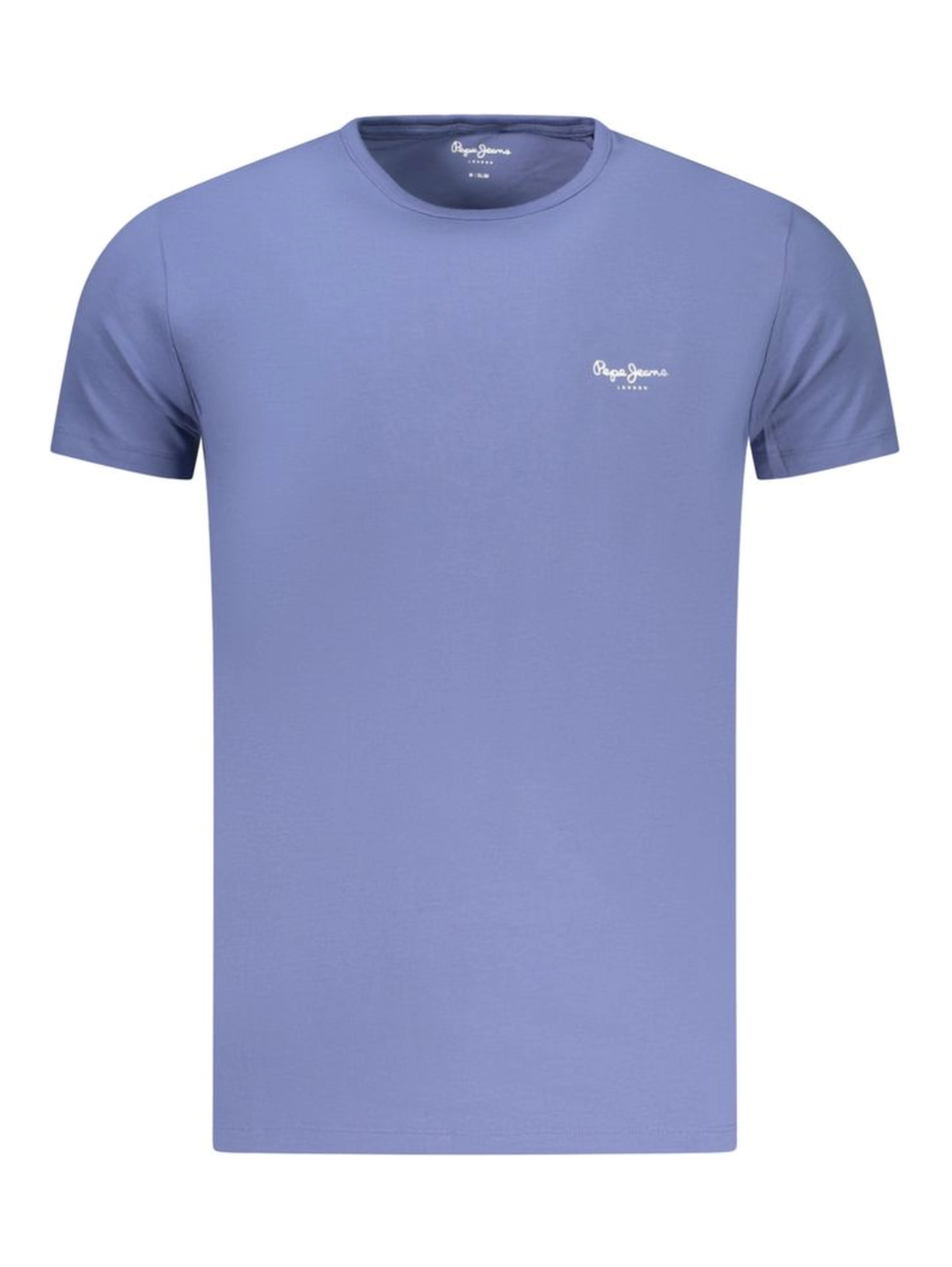 Blu Cotton Men T-Shirt