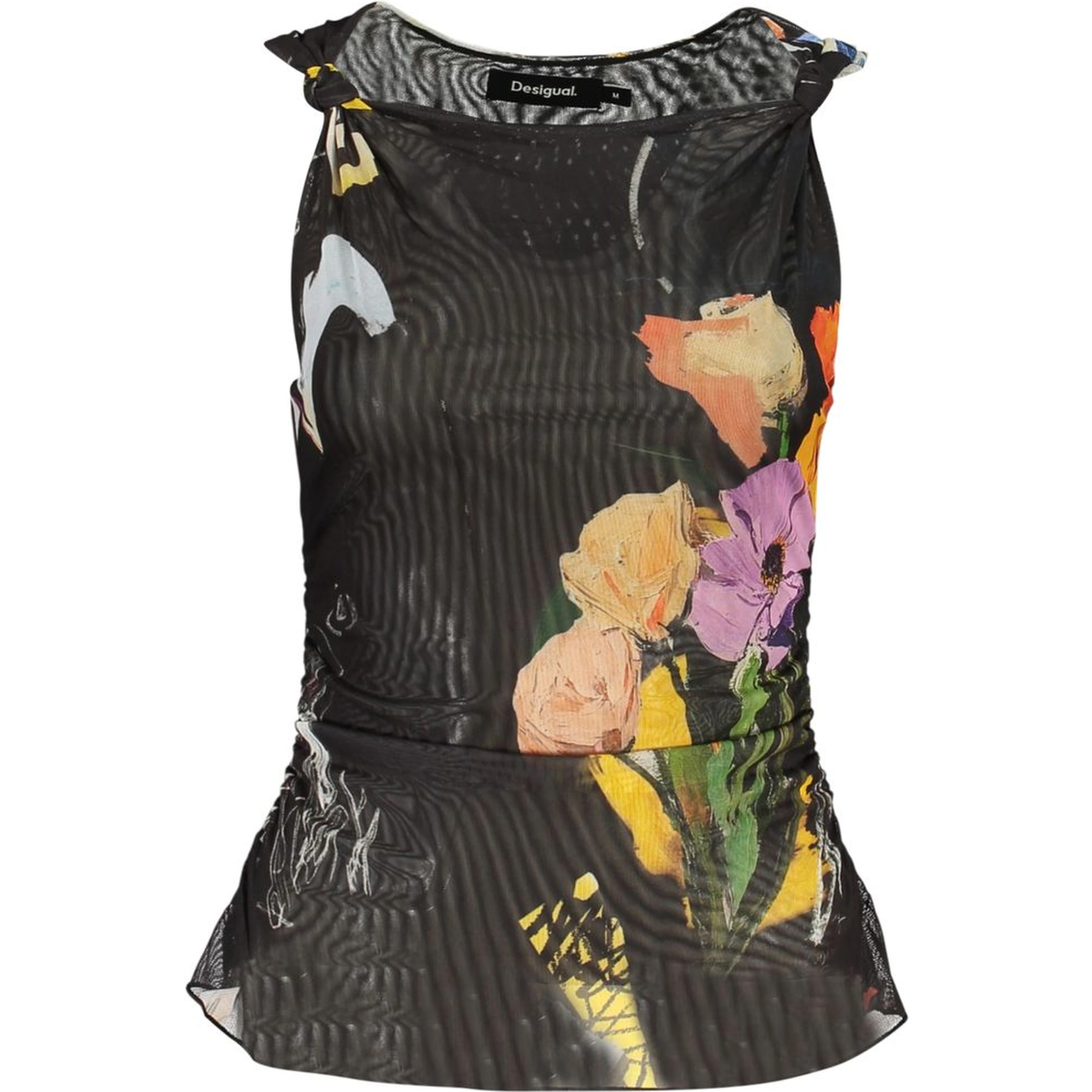 Black Polyester Tank Tops