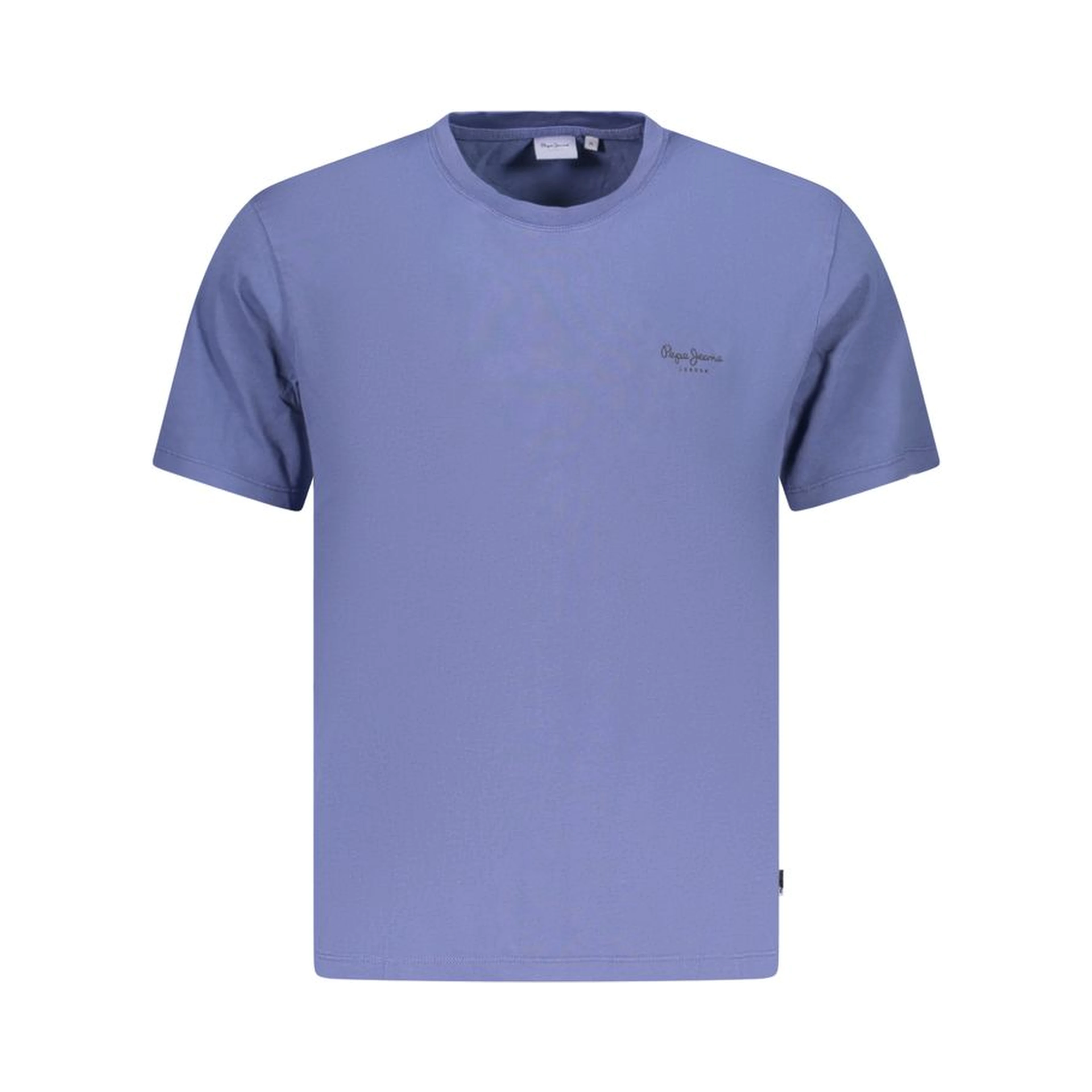 Blue Cotton Men's T-Shirt
