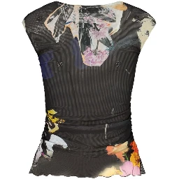 Black Polyester Tank Tops