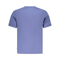 Blue Cotton Men's T-Shirt