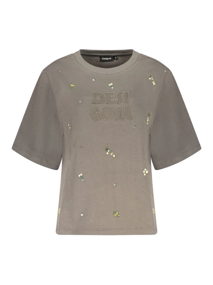 Grigio Cotton Women Sweatshirt