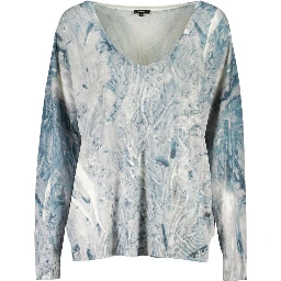 Blue Viscose Sweatshirt