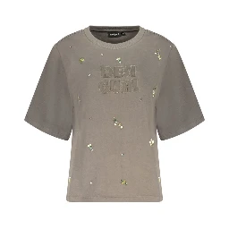 Grigio Cotton Women Sweatshirt