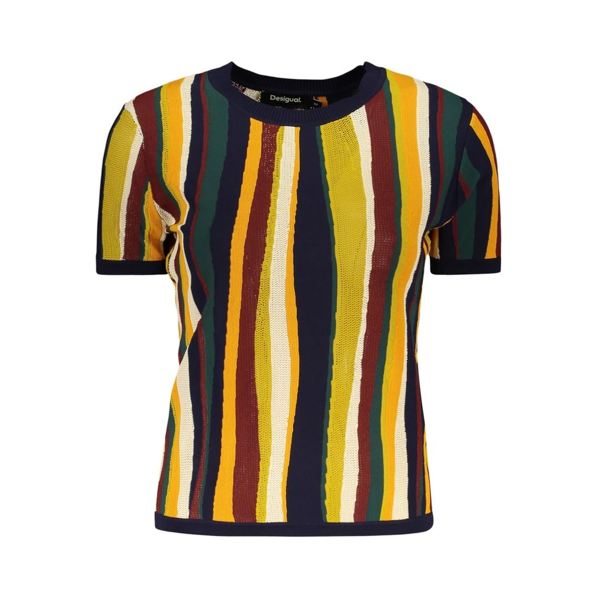 Blue Viscose Women T-Shirt