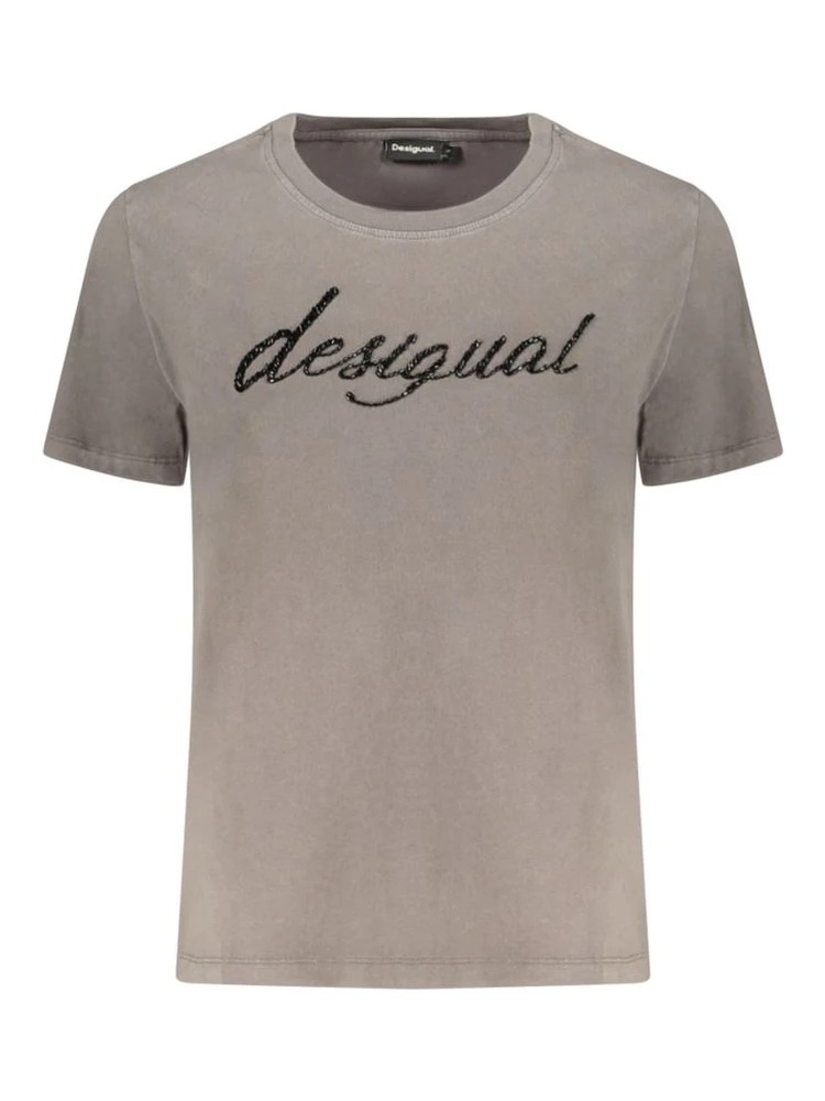 Gray Cotton T-Shirt