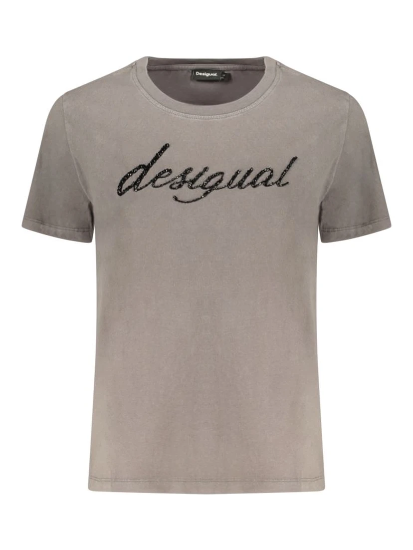 Gray Cotton T-Shirt