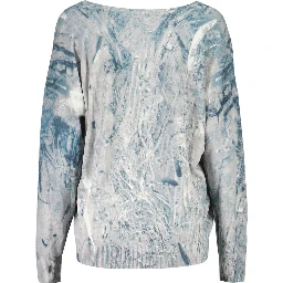 Blue Viscose Sweatshirt