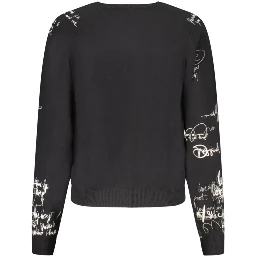 Black Viscosa Women Sweater
