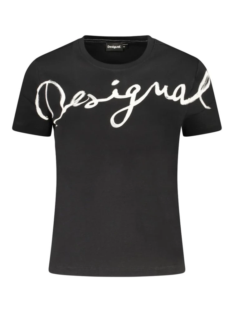 Black Cotton Womens T-Shirt alternative