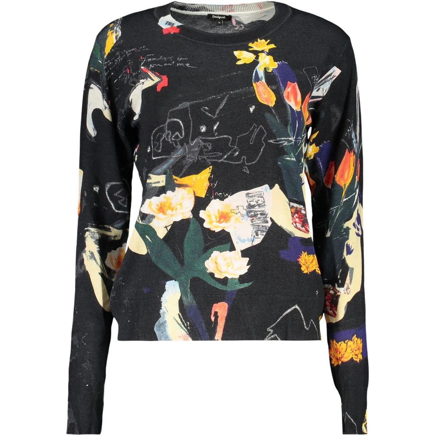 Black Viscose Women's Sweater