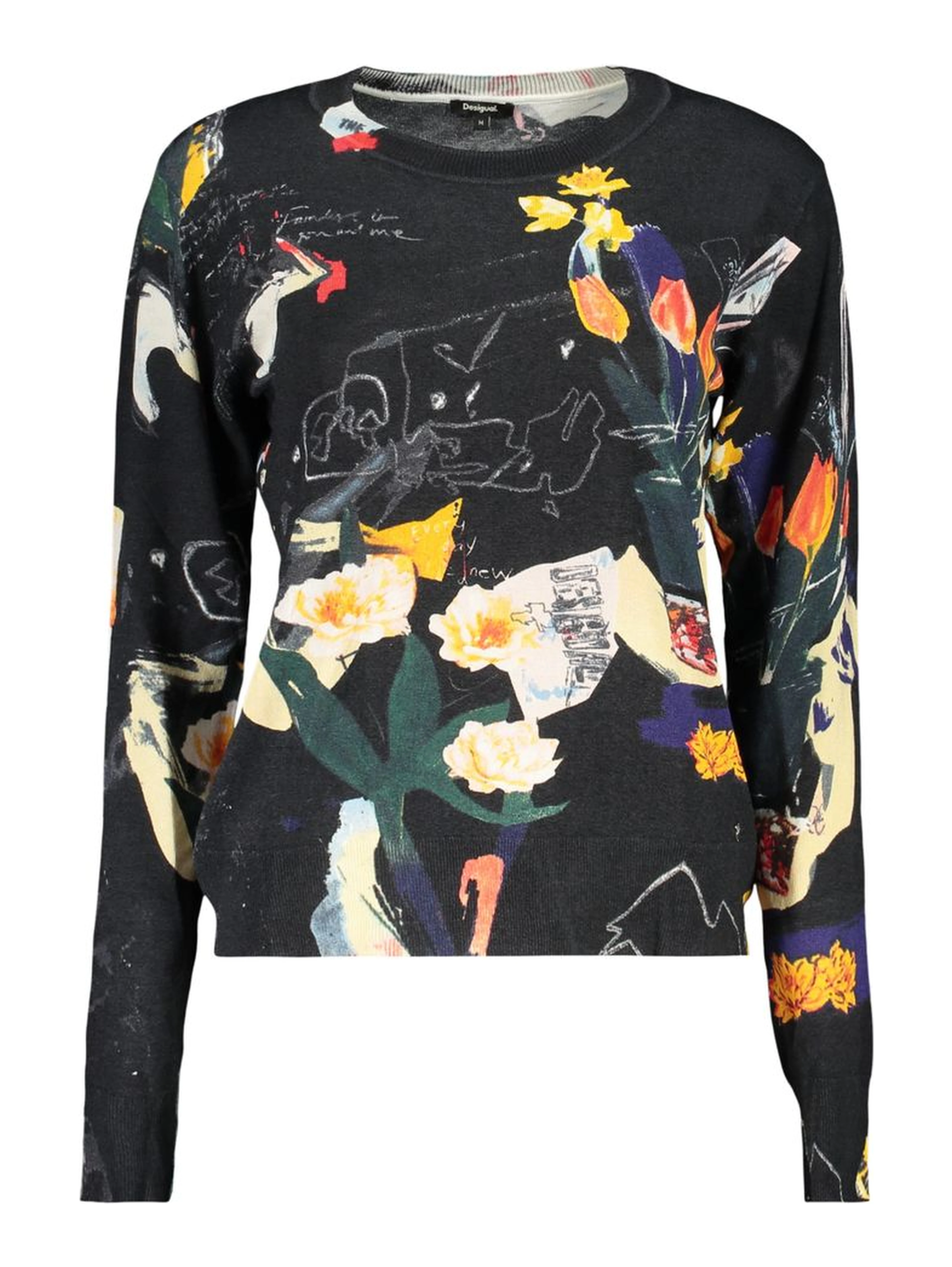 Black Viscose Women's Sweater