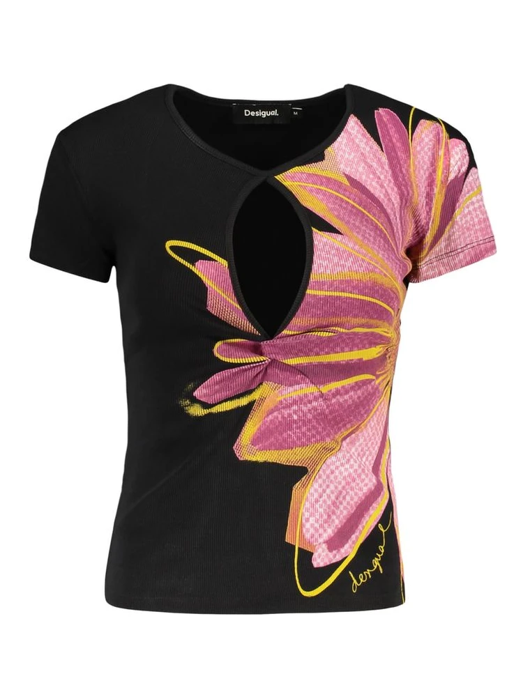 Black Cotton Women T-Shirt alternative