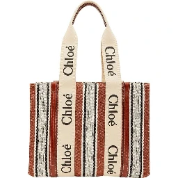 Brown Linen Tote Bag