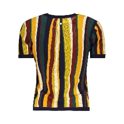 Blue Viscose Women T-Shirt