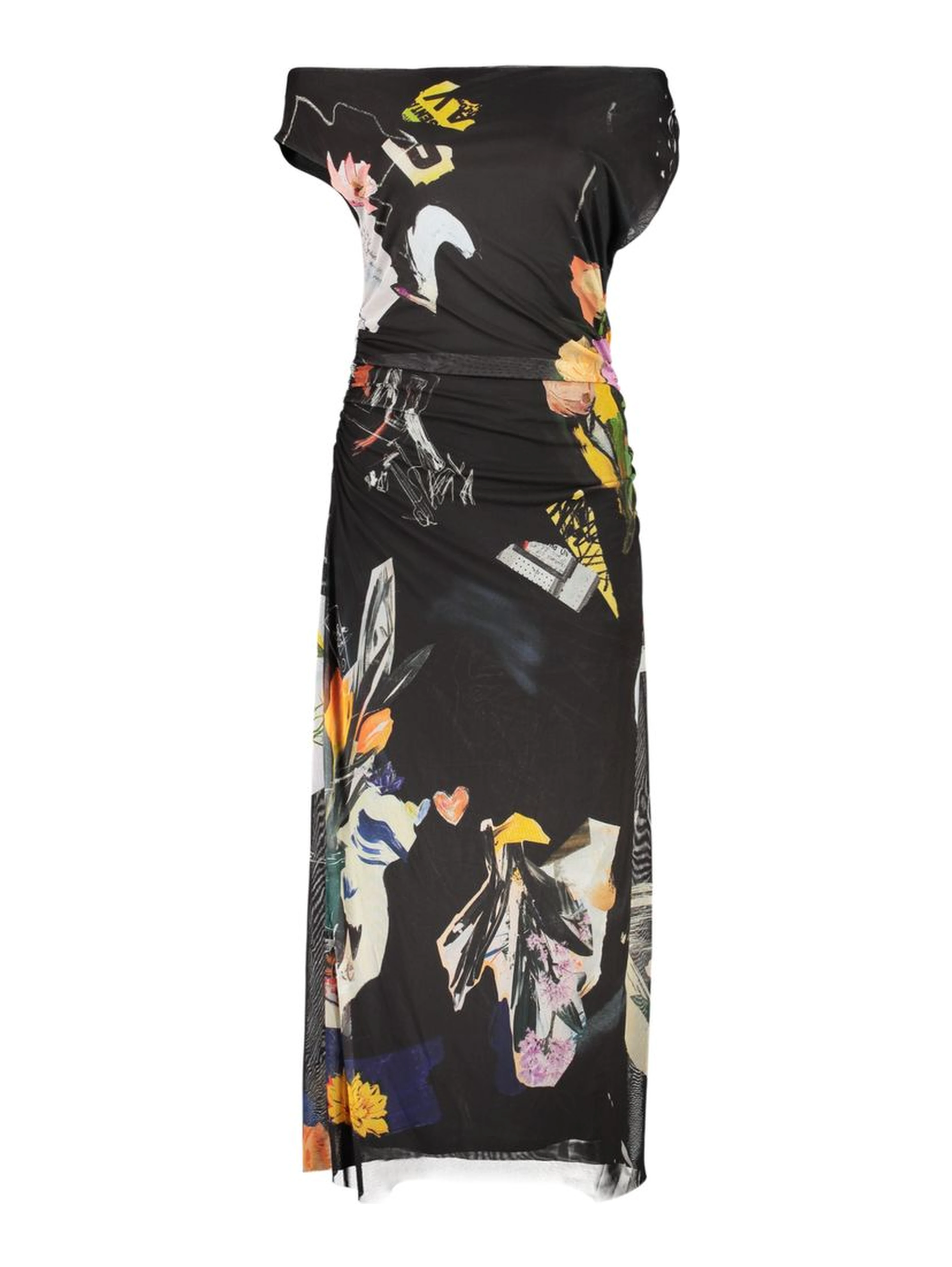 Black Viscosa Women Dress