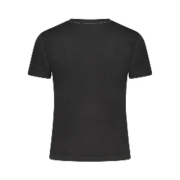 Black Cotton Womens T-Shirt