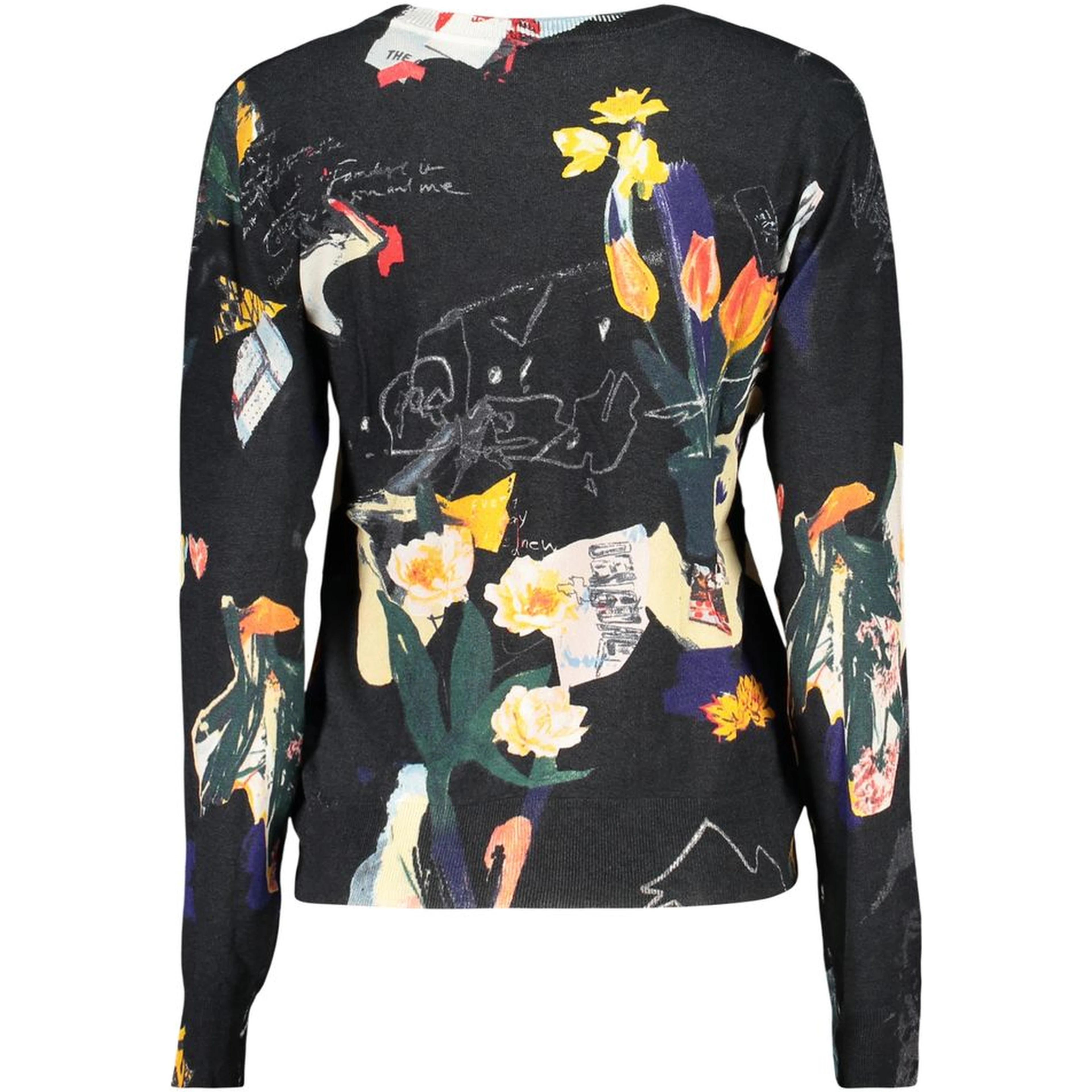 Black Viscose Women's Sweater