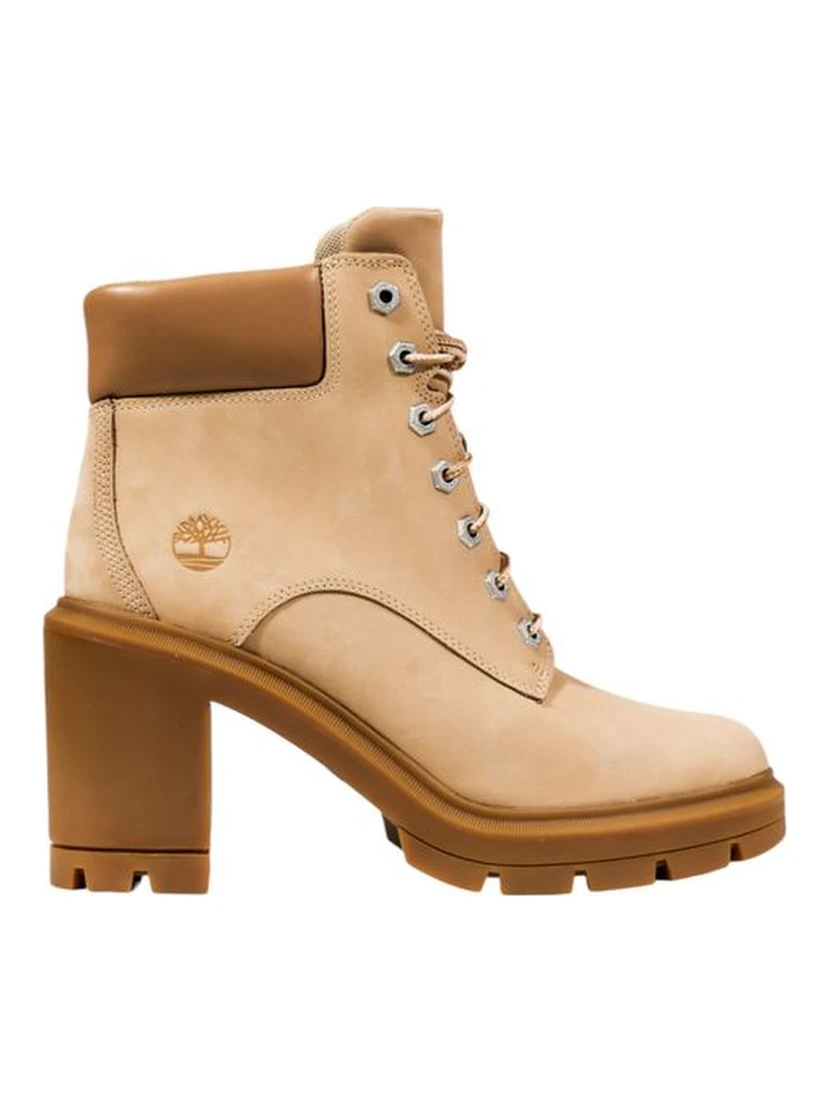 Beige Suede Leather Ankle Boots