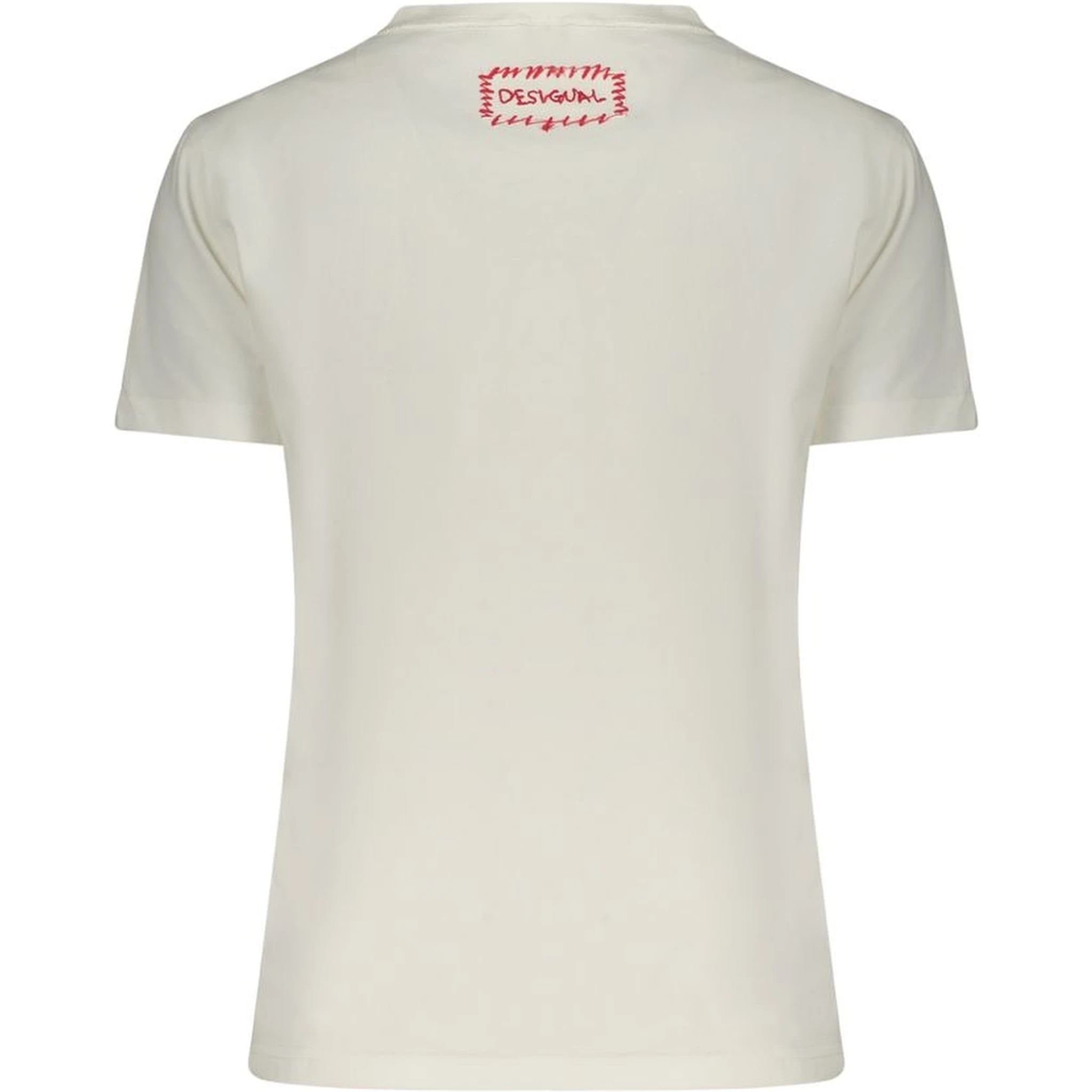 White Cotton Women T-Shirt