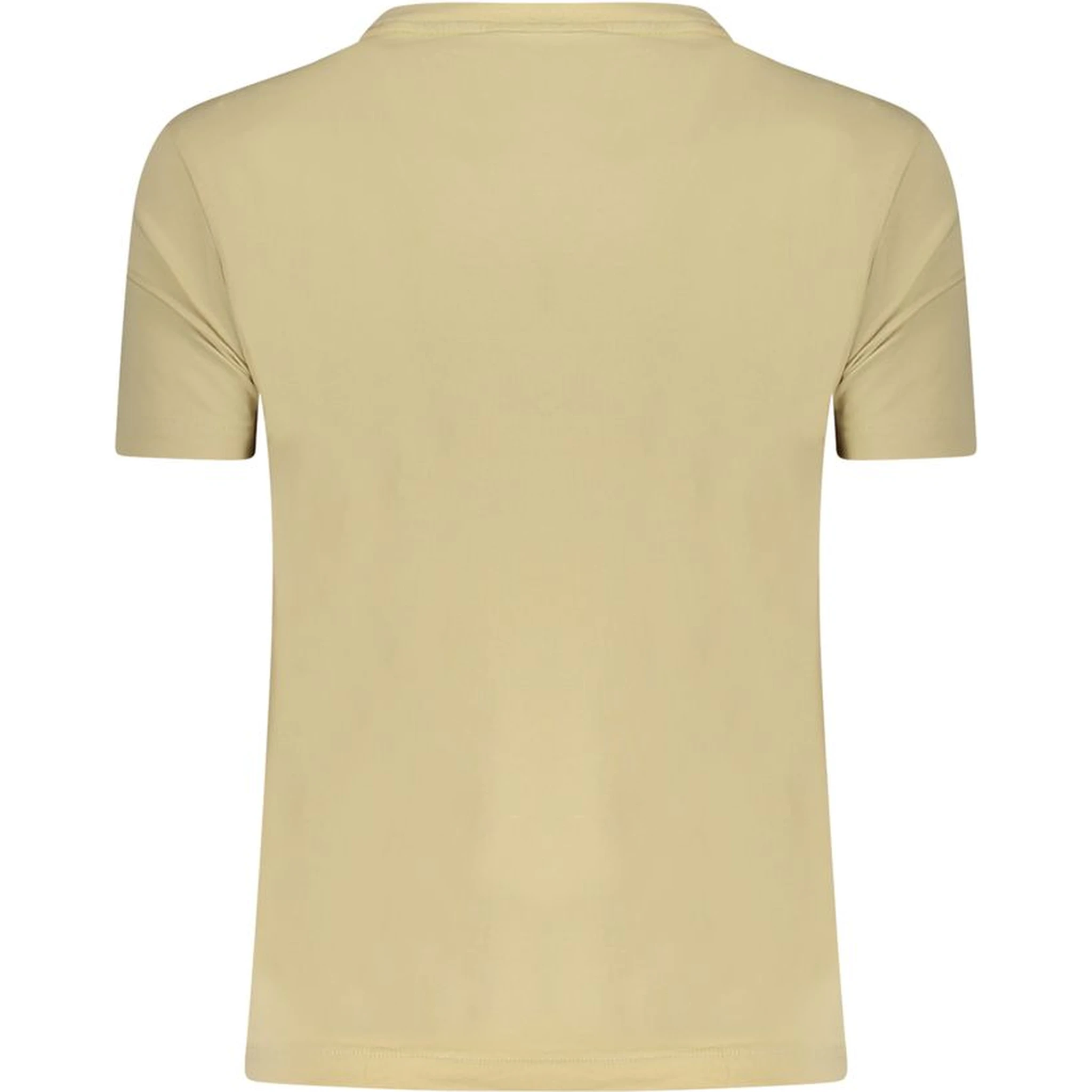 Beige Cotton Women T-Shirt