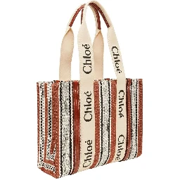 Brown Linen Tote Bag