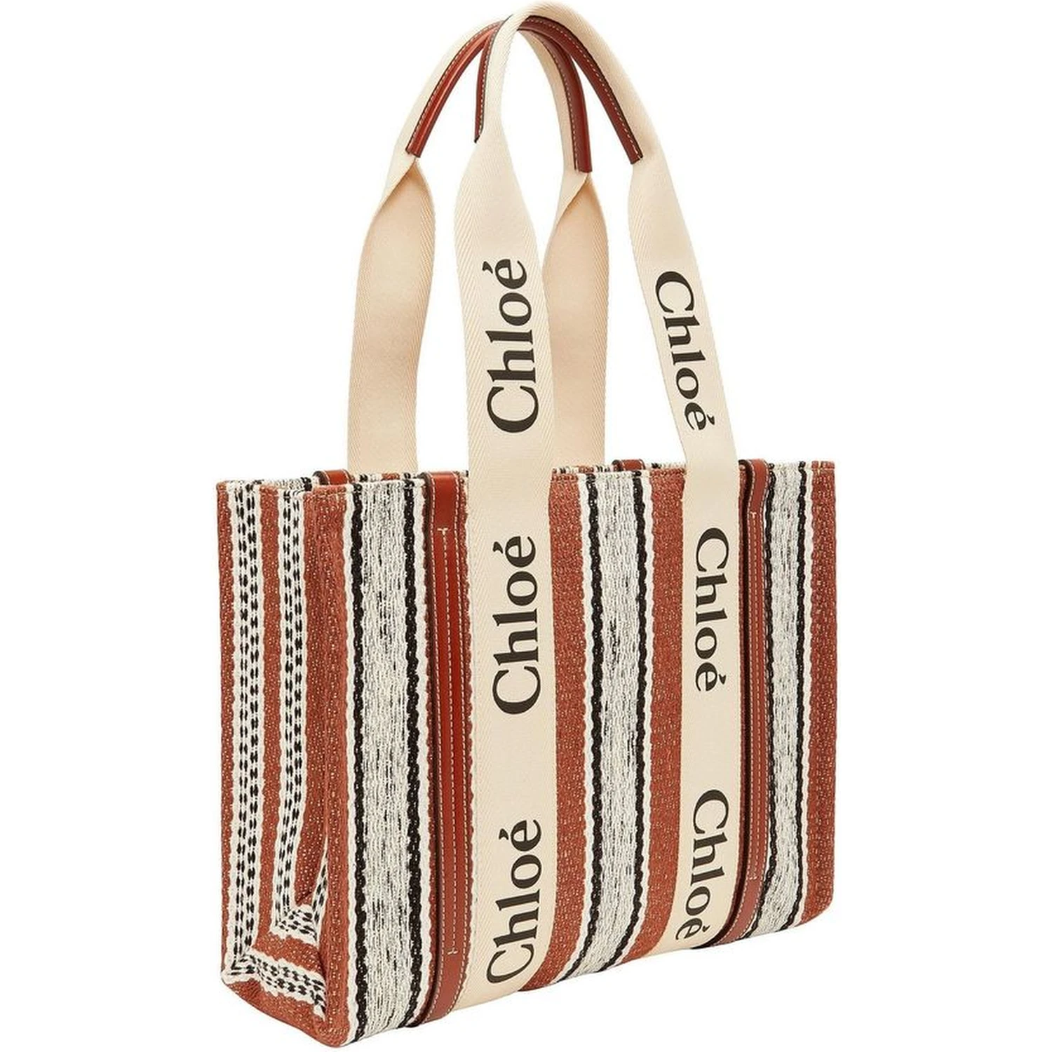 Brown Linen Tote Bag
