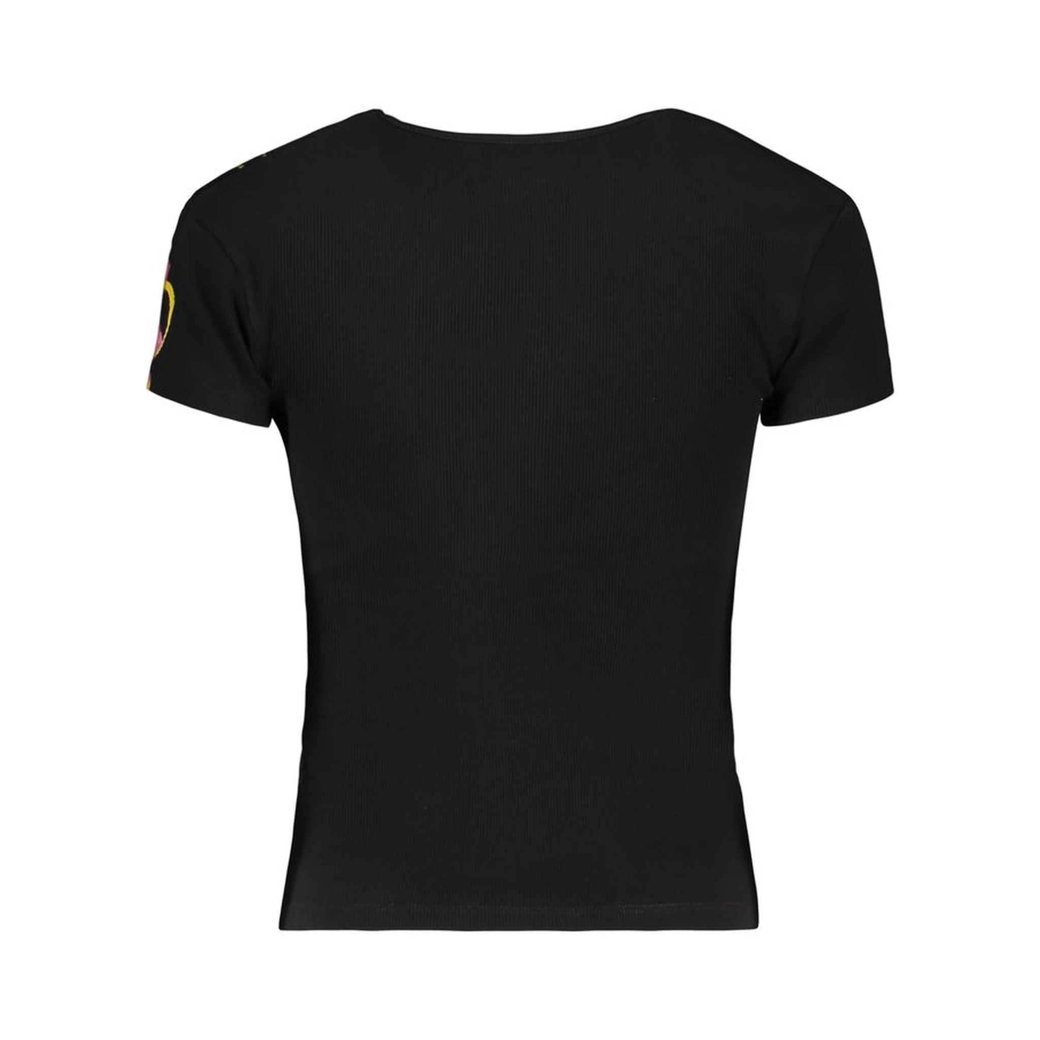 Black Cotton Women T-Shirt