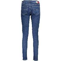 Blue Cotton Women Skinny Jean